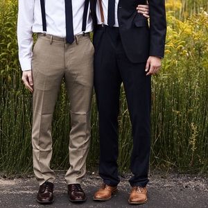 Kenneth Cole Oatmeal Colored Dress Pants